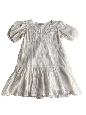 Abercrombie & Fitch Dress MP White Babydoll Gauze Puff Sleeve Mini Cottagecore